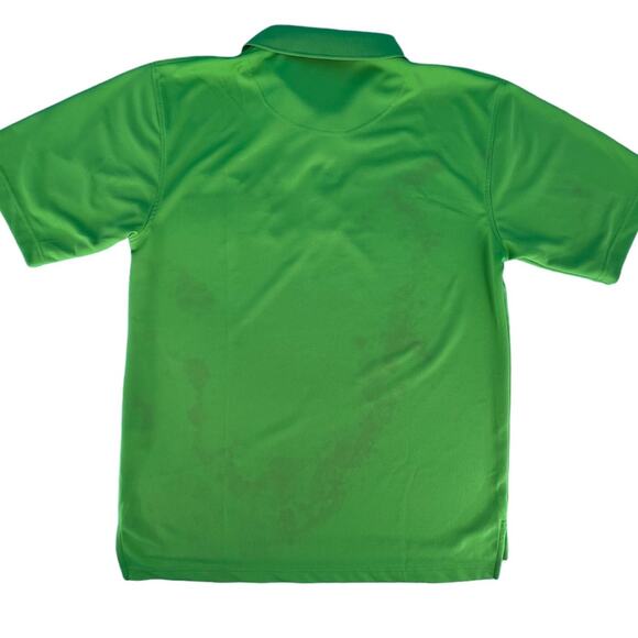 Ultra Club Cool & Dry US Foods 3 Button Polo Tee Shirt Top Medium Solid Green - Picture 5 of 15